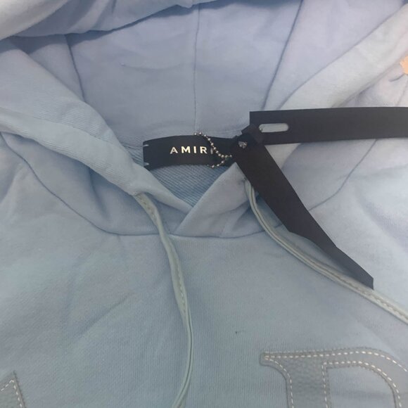 Amiri Leather Spell out  Hoodie Men’s Large, Medium, Small - Picture 2 of 4